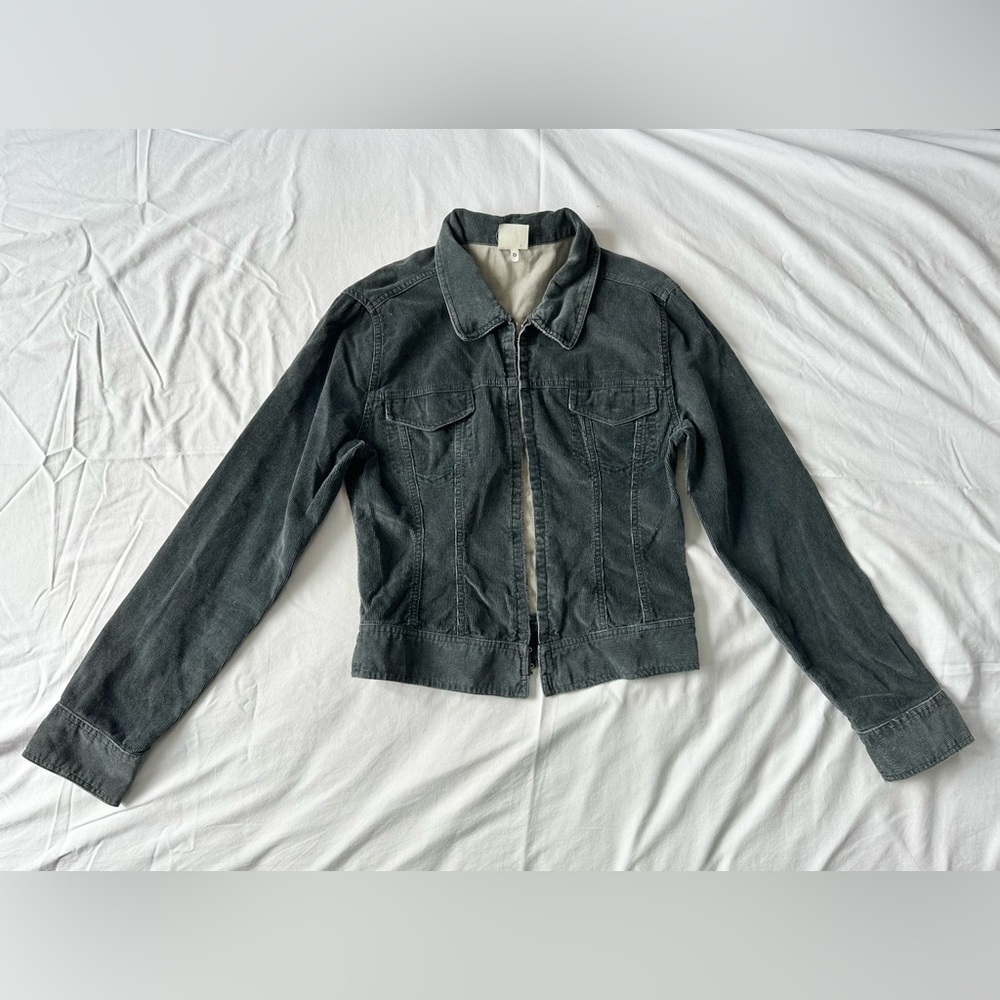 UO Women's Gray Denim Long-Sleeve